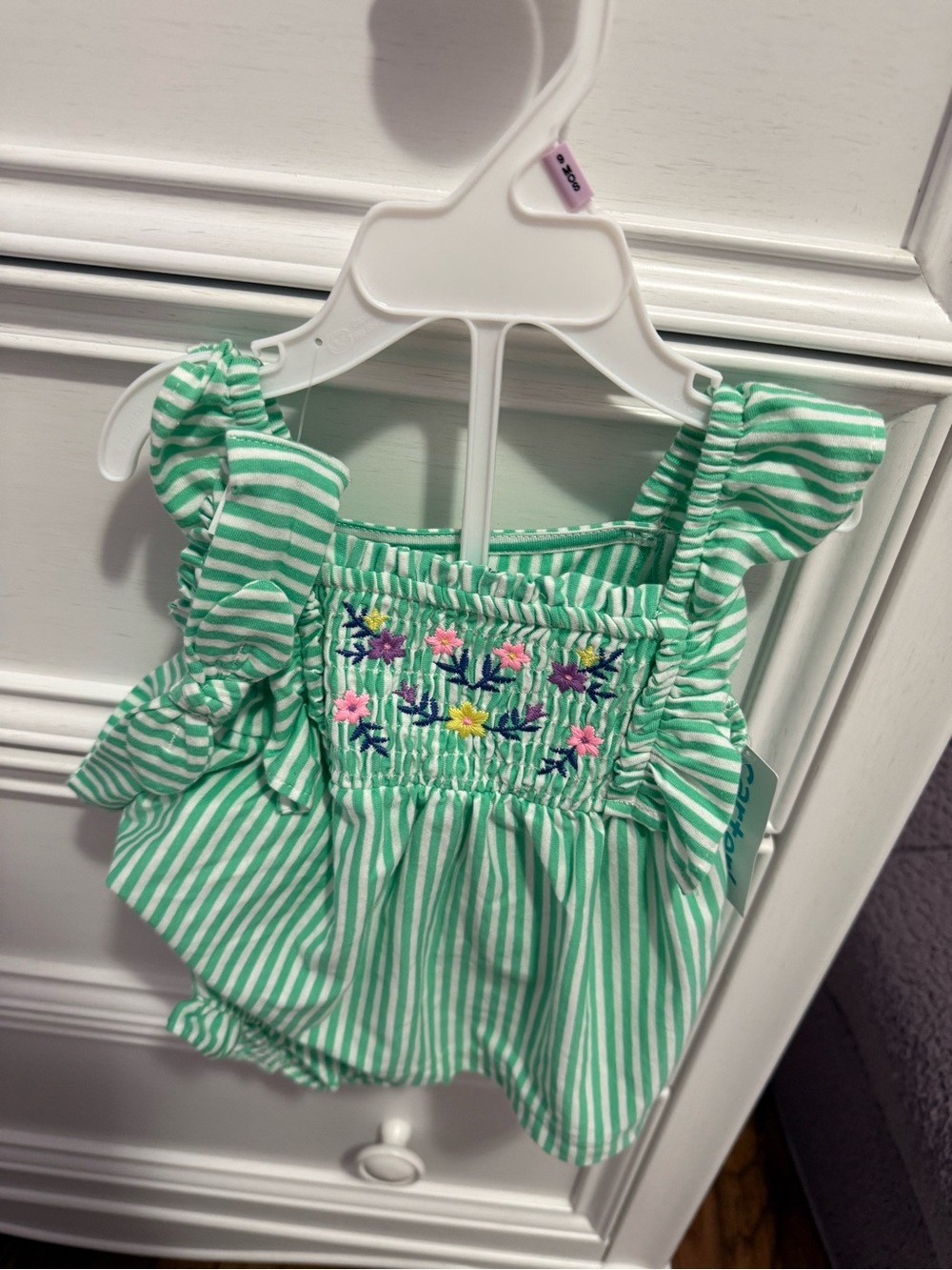 Carters baby girl set with matching headband